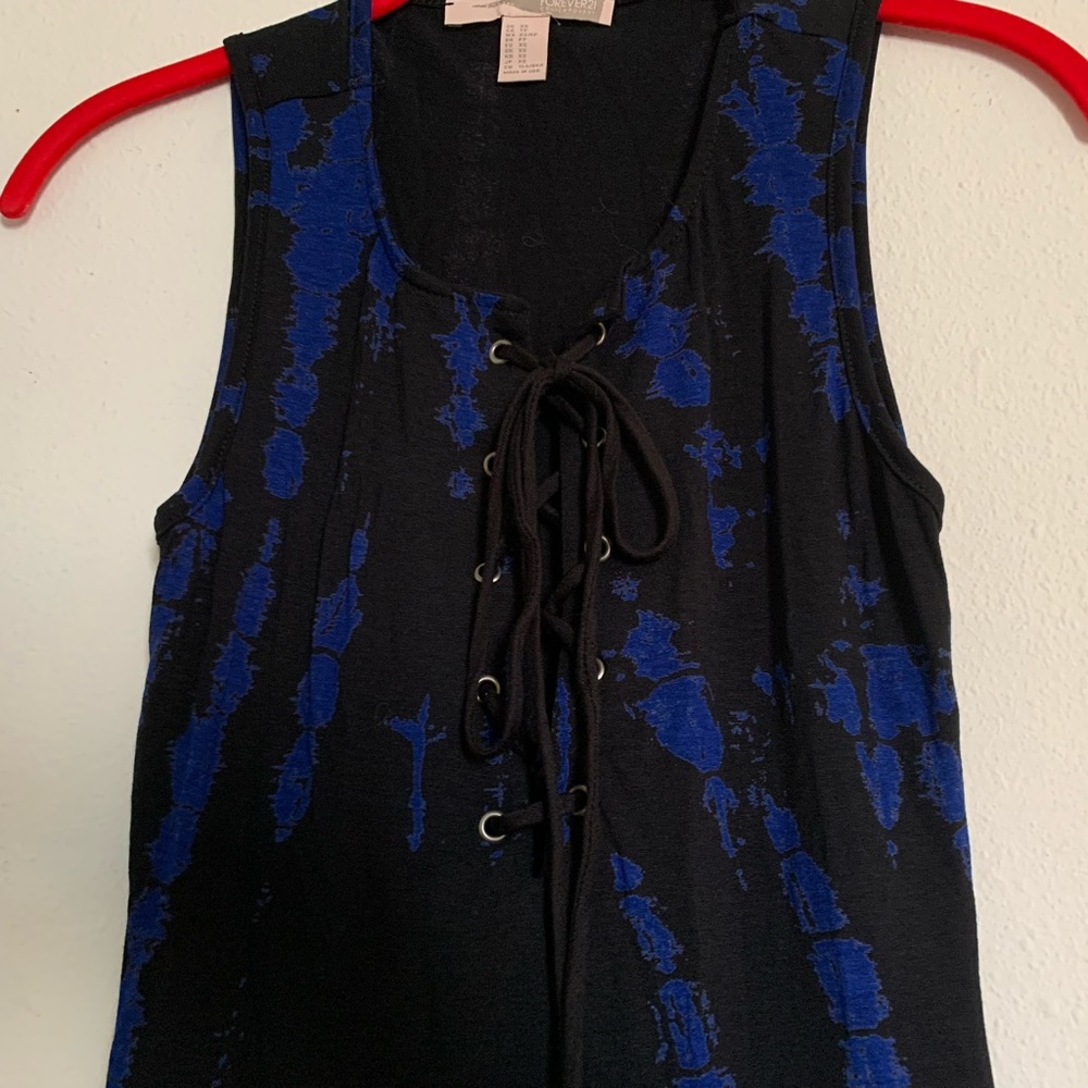 Forever 21 lace up bodycon midi dress
